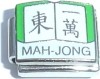 Mah-Jong - game enamel Italian charm - Click Image to Close